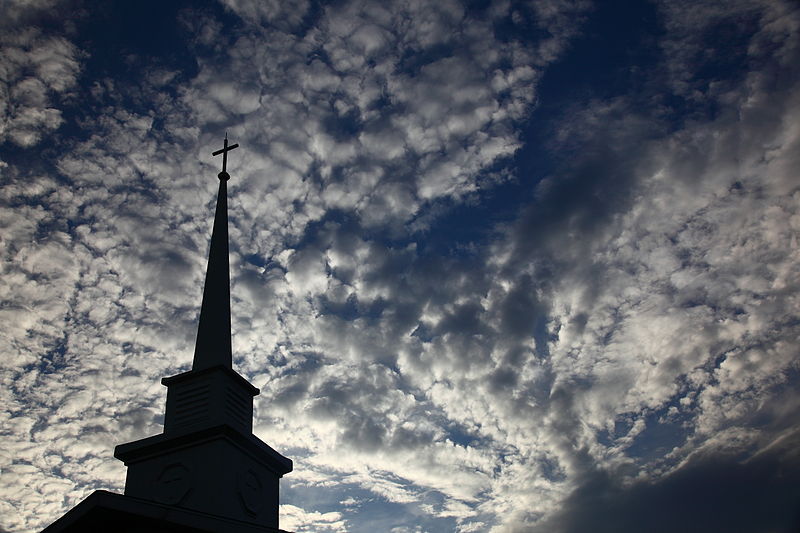 800px-Sky-church-steeple_-_West_Virginia_-_ForestWander